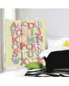 Children's room divider - Alphabet in pastels | FEEBY