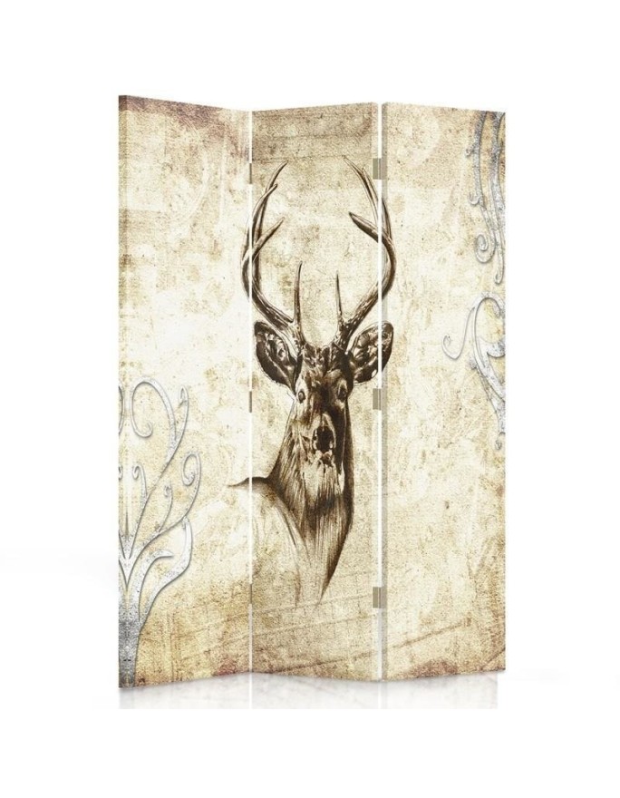 Multipart room divider - Deer in sepia | FEEBY