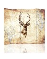 Multipart room divider - Deer in sepia | FEEBY