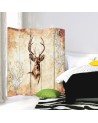 Multipart room divider - Deer in sepia | FEEBY