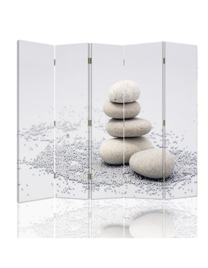 Bathroom divider - for spa Zen stones White | FEEBY