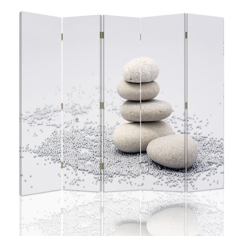Bathroom divider - for spa Zen stones White | FEEBY