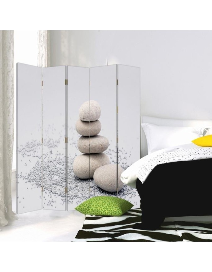 Bathroom divider - for spa Zen stones White | FEEBY