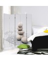 Bathroom divider - for spa Zen stones White | FEEBY