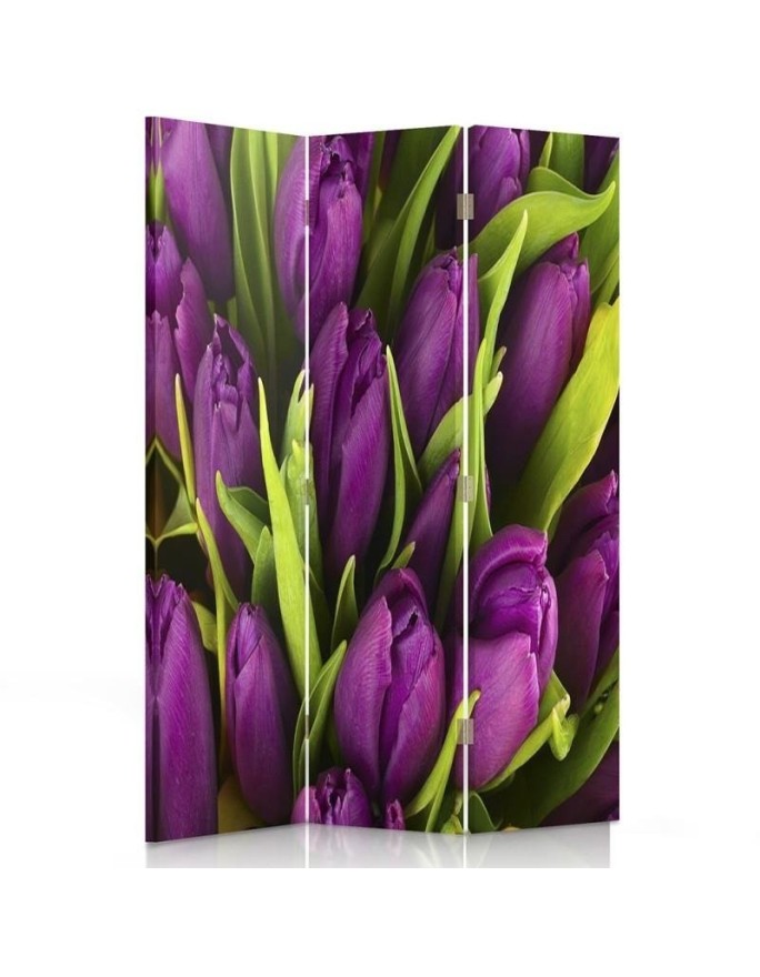 Room Divider Purple tulips