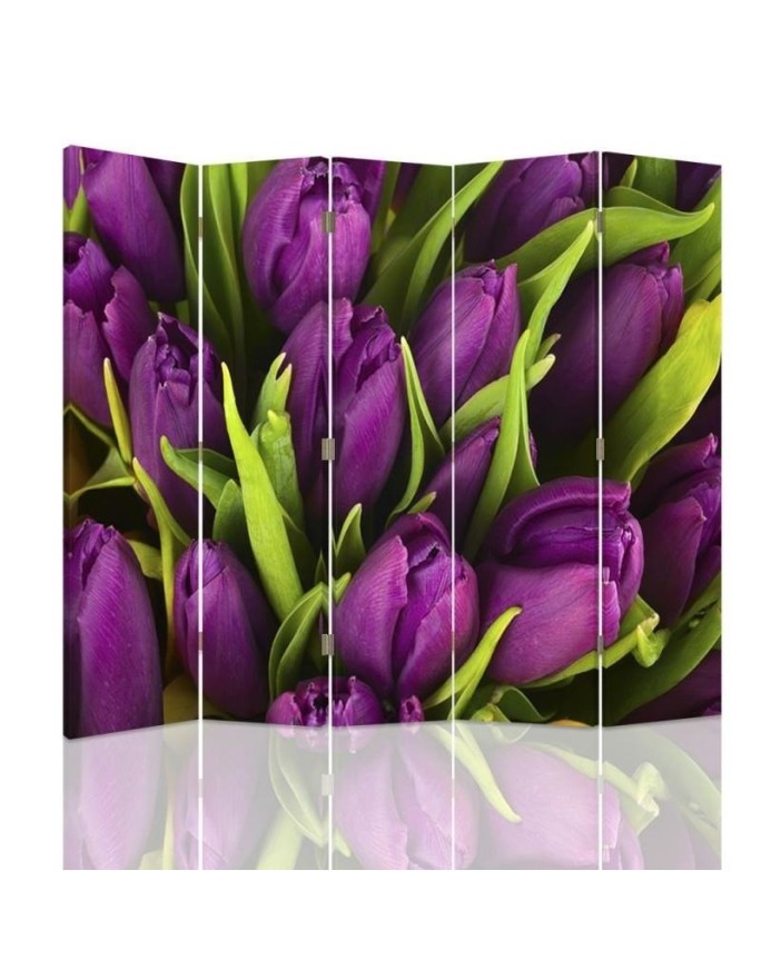Rotating screen - Purple tulips | FEEBY