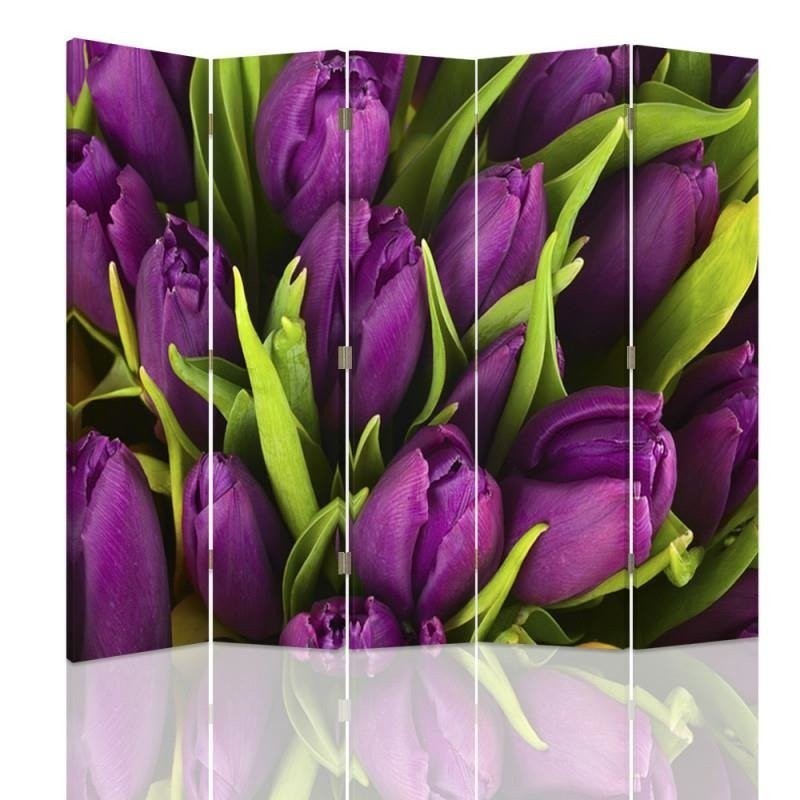 Rotating screen - Purple tulips | FEEBY