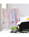 Room divider - Painted flowers in pastels | FEEBY