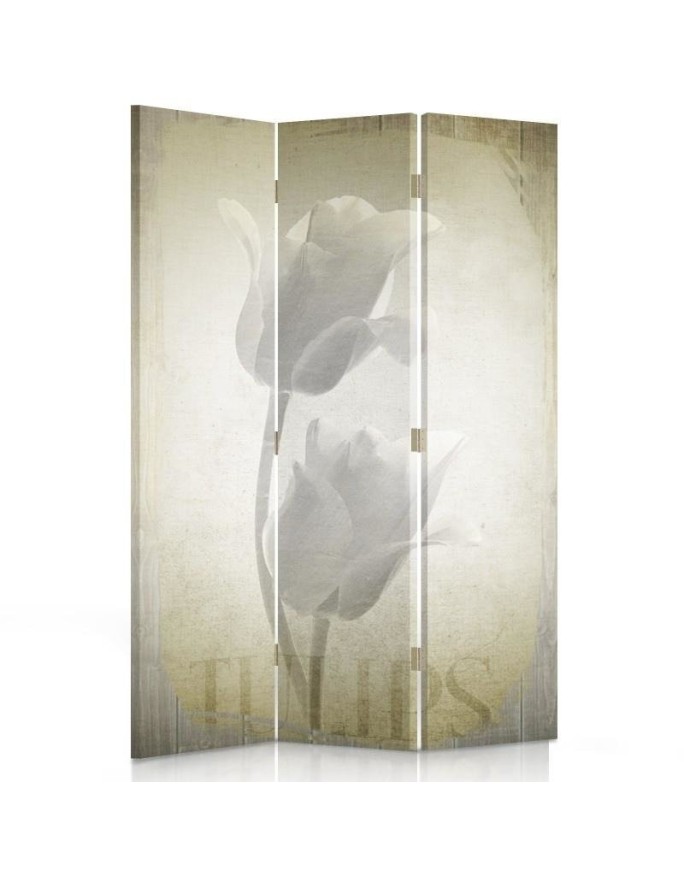 Modern room divider - Retro-style tulips | FEEBY