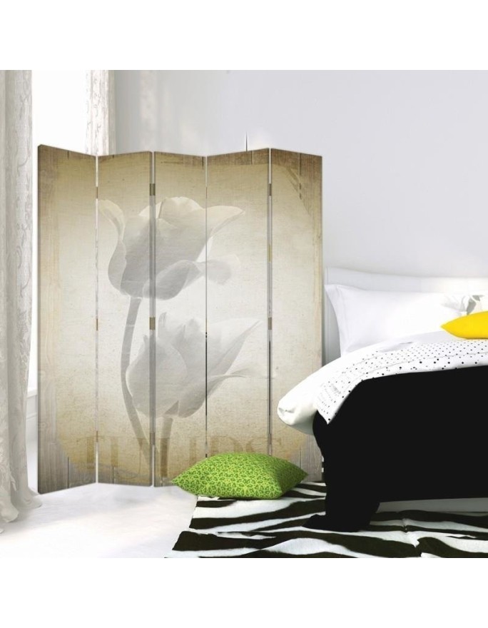 Modern room divider - Retro-style tulips | FEEBY