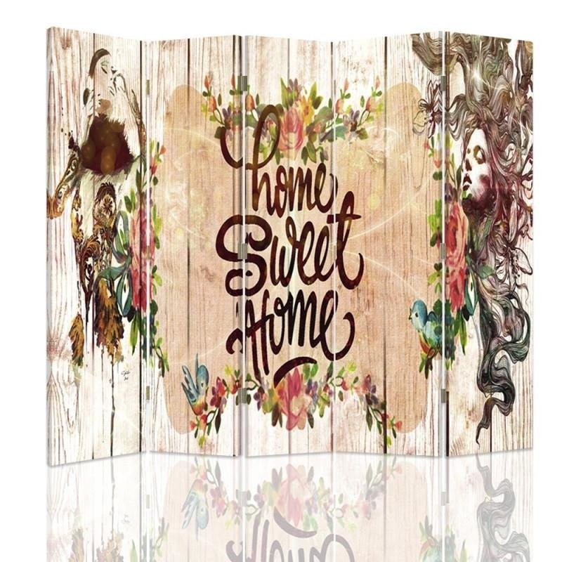 Bedroom divider - Home Sweet Home lettering | FEEBY