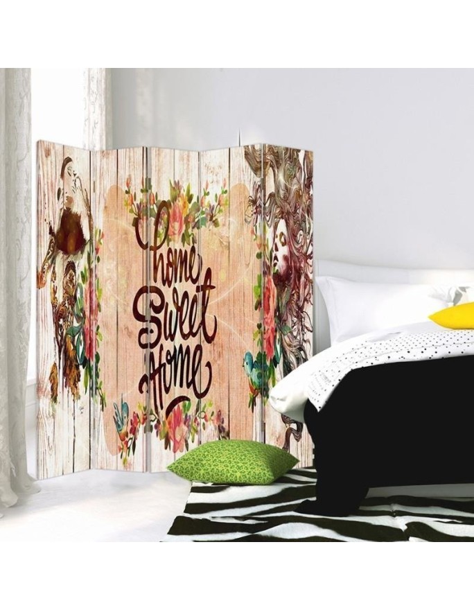 Bedroom divider - Home Sweet Home lettering | FEEBY