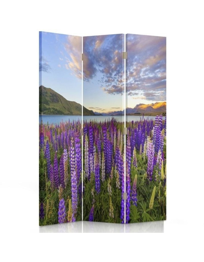 Decorative room divider - Boundless lavender field | FEEBY