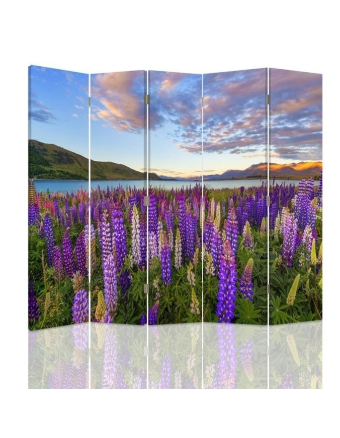 Decorative room divider - Boundless lavender field | FEEBY