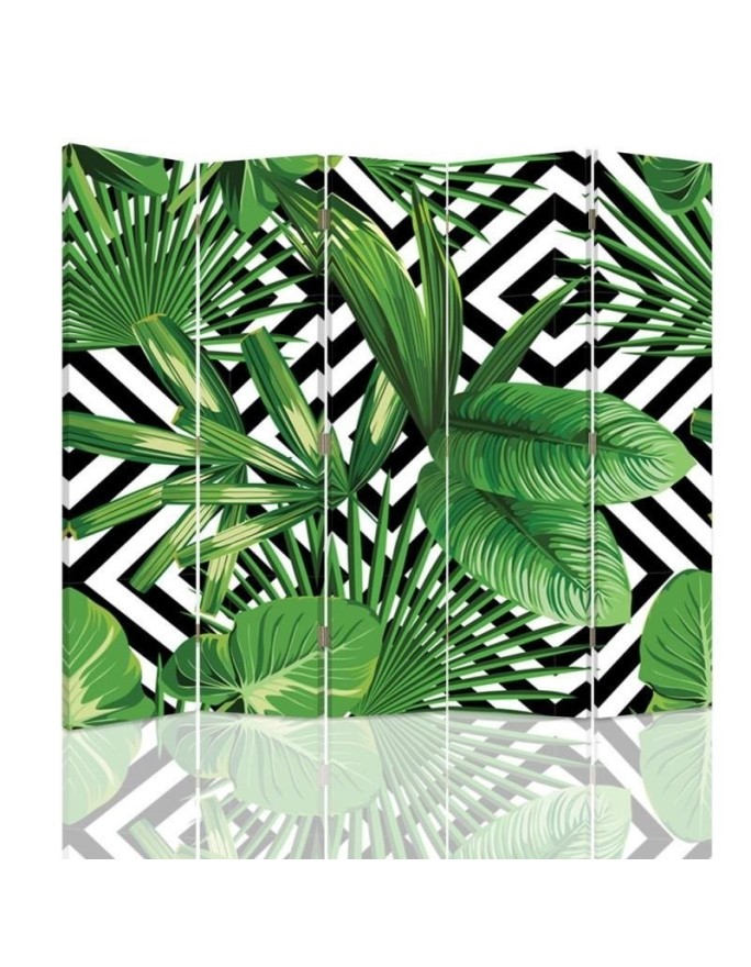 Decorative living room divider - Leafy composition | FEEBY