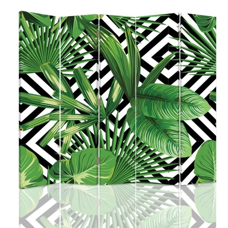 Decorative living room divider - Leafy composition | FEEBY