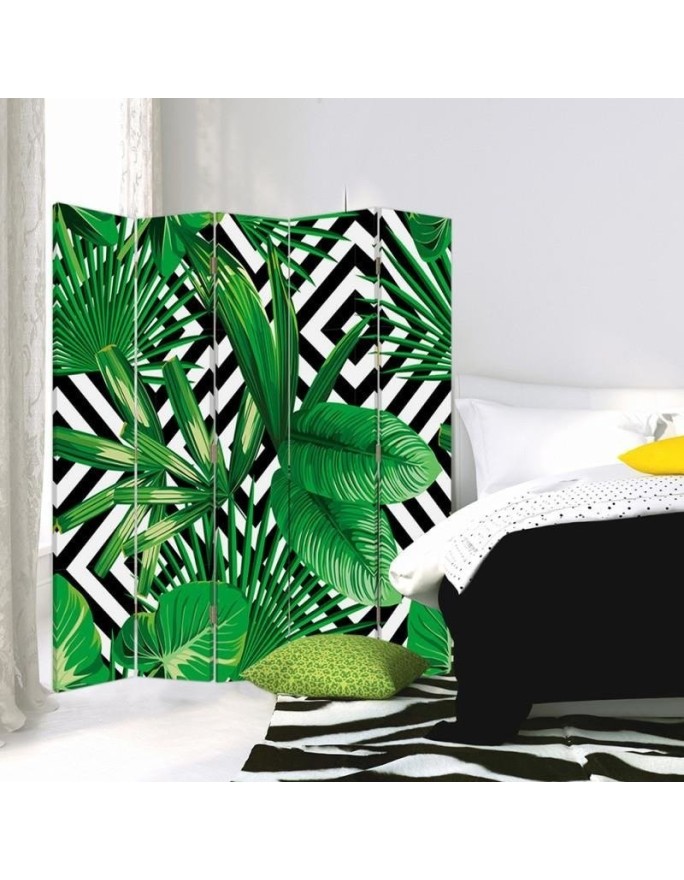 Decorative living room divider - Leafy composition | FEEBY