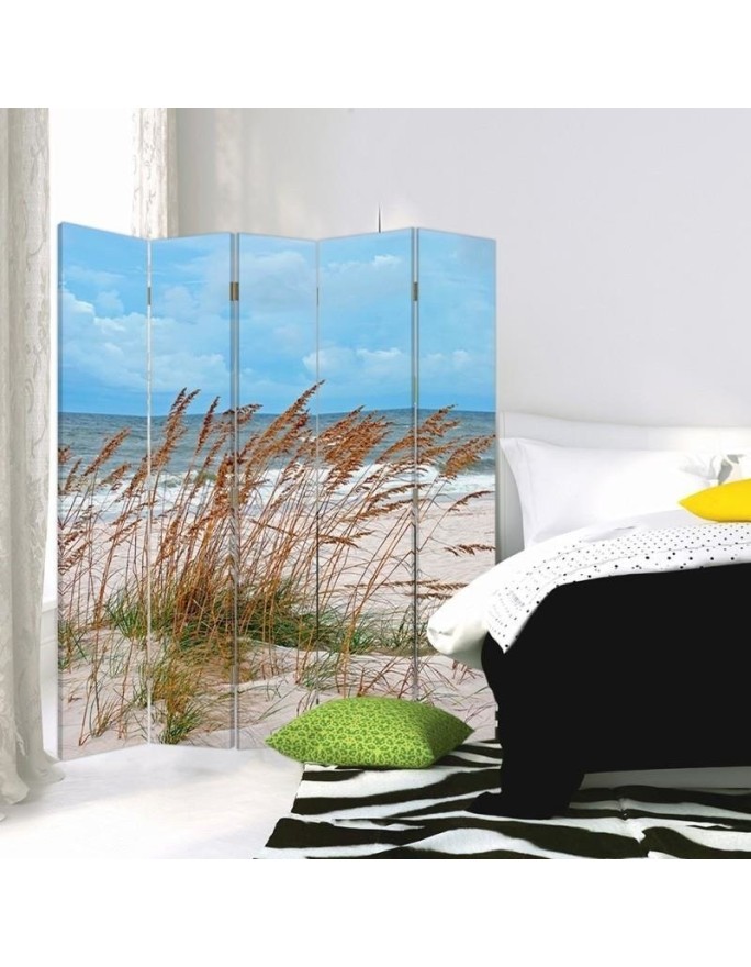 Bathroom divider - Grass on the sea beach | FEEBY
