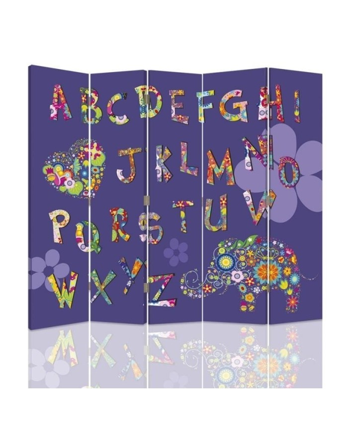 Children's room divider - Children's alphabet | FEEBY