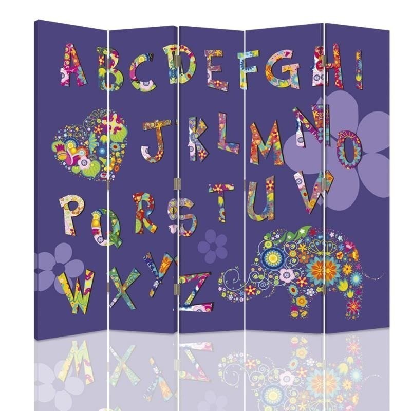 Children's room divider - Children's alphabet | FEEBY