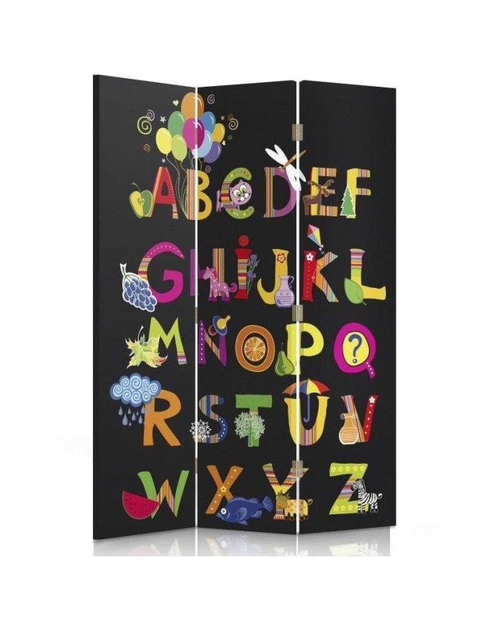 Children's room divider - Cheerful alphabet | FEEBY