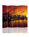Room divider - Brooklyn Bridge and Manhattan at sunset | FEEBY