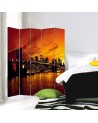 Room divider - Brooklyn Bridge and Manhattan at sunset | FEEBY