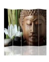 Double-sided room divider - Buddha in wood | FEEBY