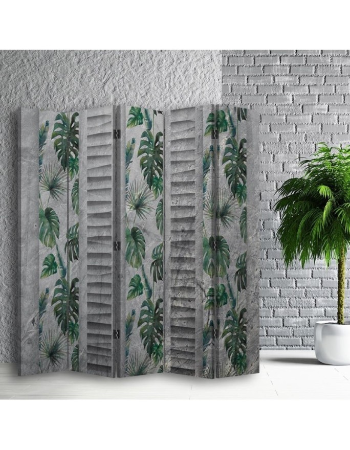 Modern room divider - Monstera pattern | FEEBY