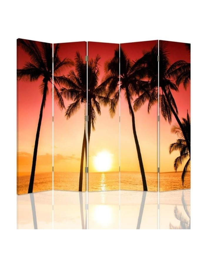 Practical bathroom divider - Pink sunset | FEEBY