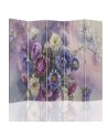Practical living room divider - Purple bouquet of flowers | FEEBY