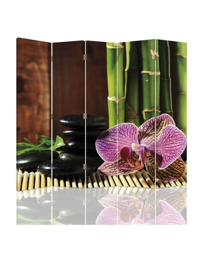 Bedroom divider - Pebbles and orchid | FEEBY