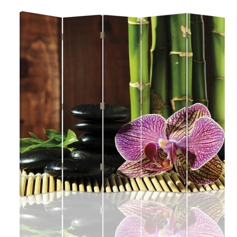 Bedroom divider - Pebbles and orchid | FEEBY