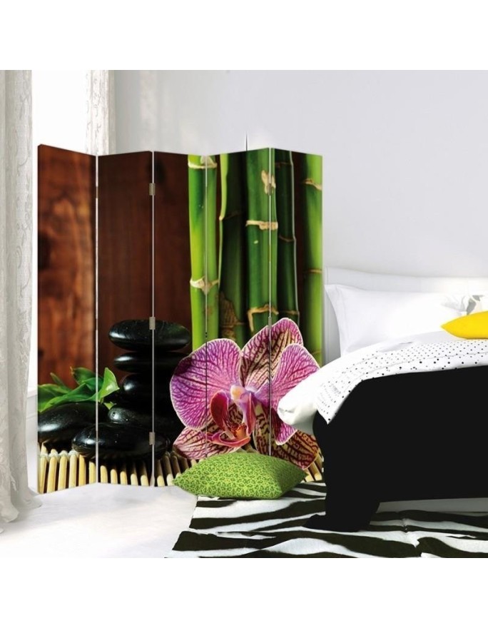 Bedroom divider - Pebbles and orchid | FEEBY