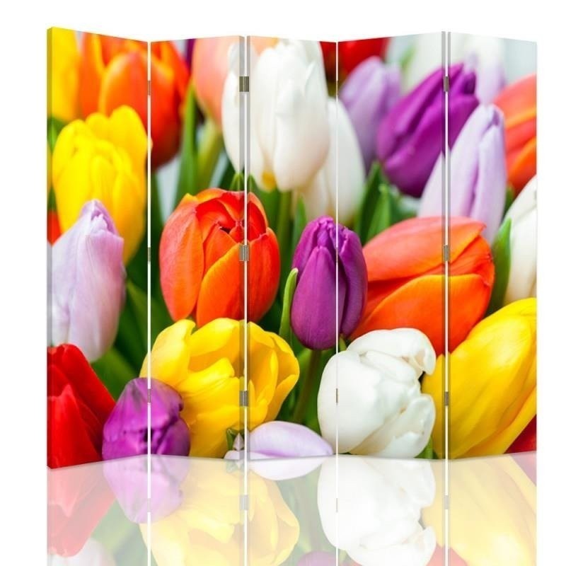 room divider - Colourful tulips | FEEBY