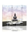 Decorative screen - Buddha figurine and stones | FEEBY