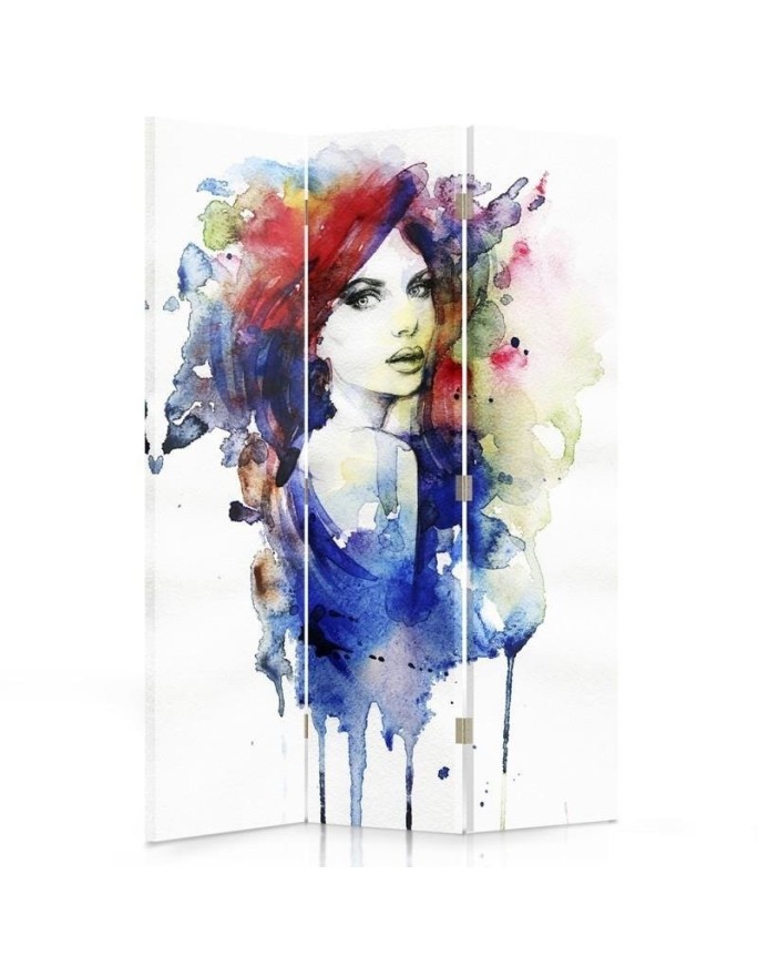 Decorative room divider - Coloured Woman Portrait Glamour | FEEBY