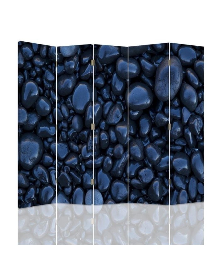 Decorative room divider - Black stones | FEEBY