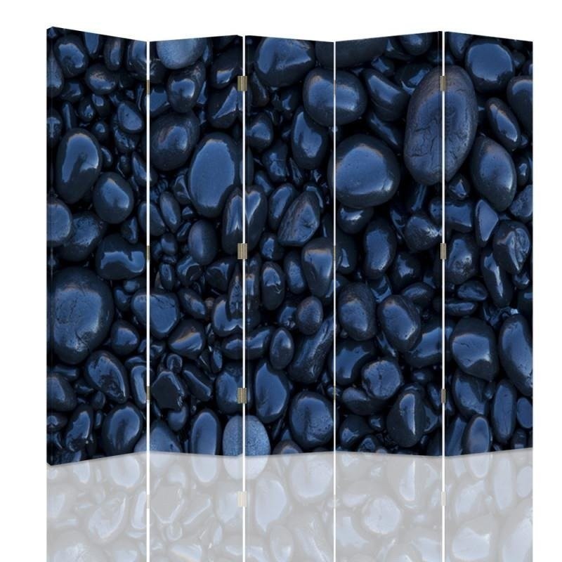 Decorative room divider - Black stones | FEEBY