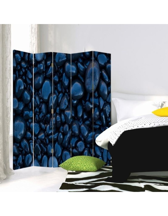 Decorative room divider - Black stones | FEEBY