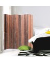 Decorative screen - Planks in brown | FEEBY