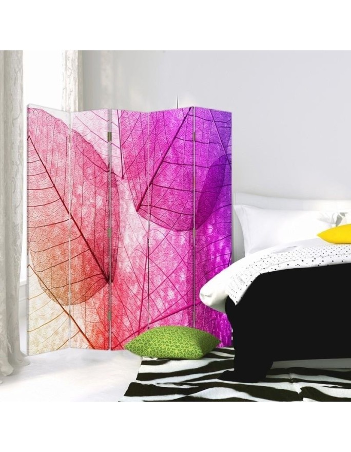 room divider - Pink leaves | FEEBY