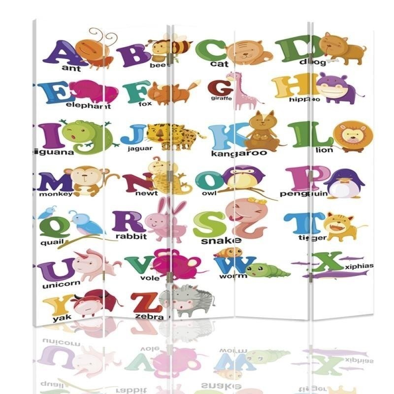 Children's room divider - Picture alphabet | FEEBY