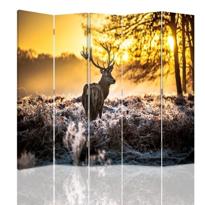 Multipart room divider - Deer at sunset | FEEBY