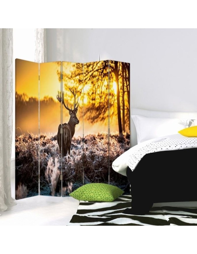 Multipart room divider - Deer at sunset | FEEBY
