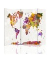 Children's room divider - Multicoloured world map | FEEBY