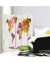 Children's room divider - Multicoloured world map | FEEBY
