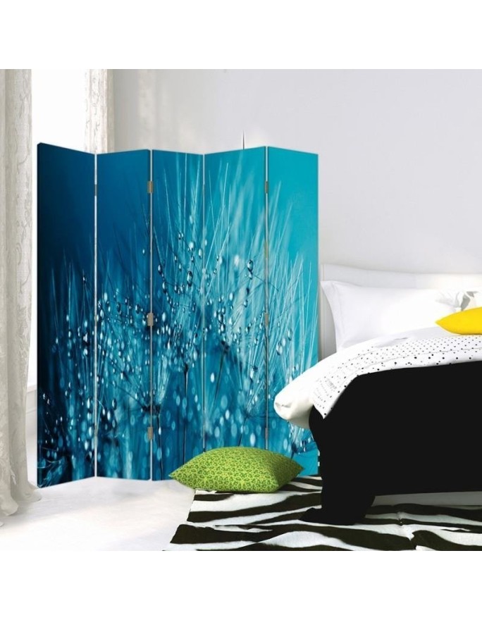 Modern room divider - Blowers in blue | FEEBY