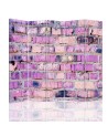 Living room divider - Brick wall in pink | FEEBY