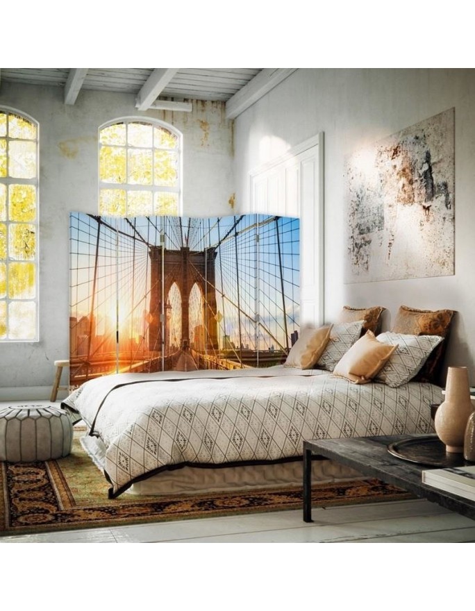 Room divider - Sunrise on a bridge | FEEBY